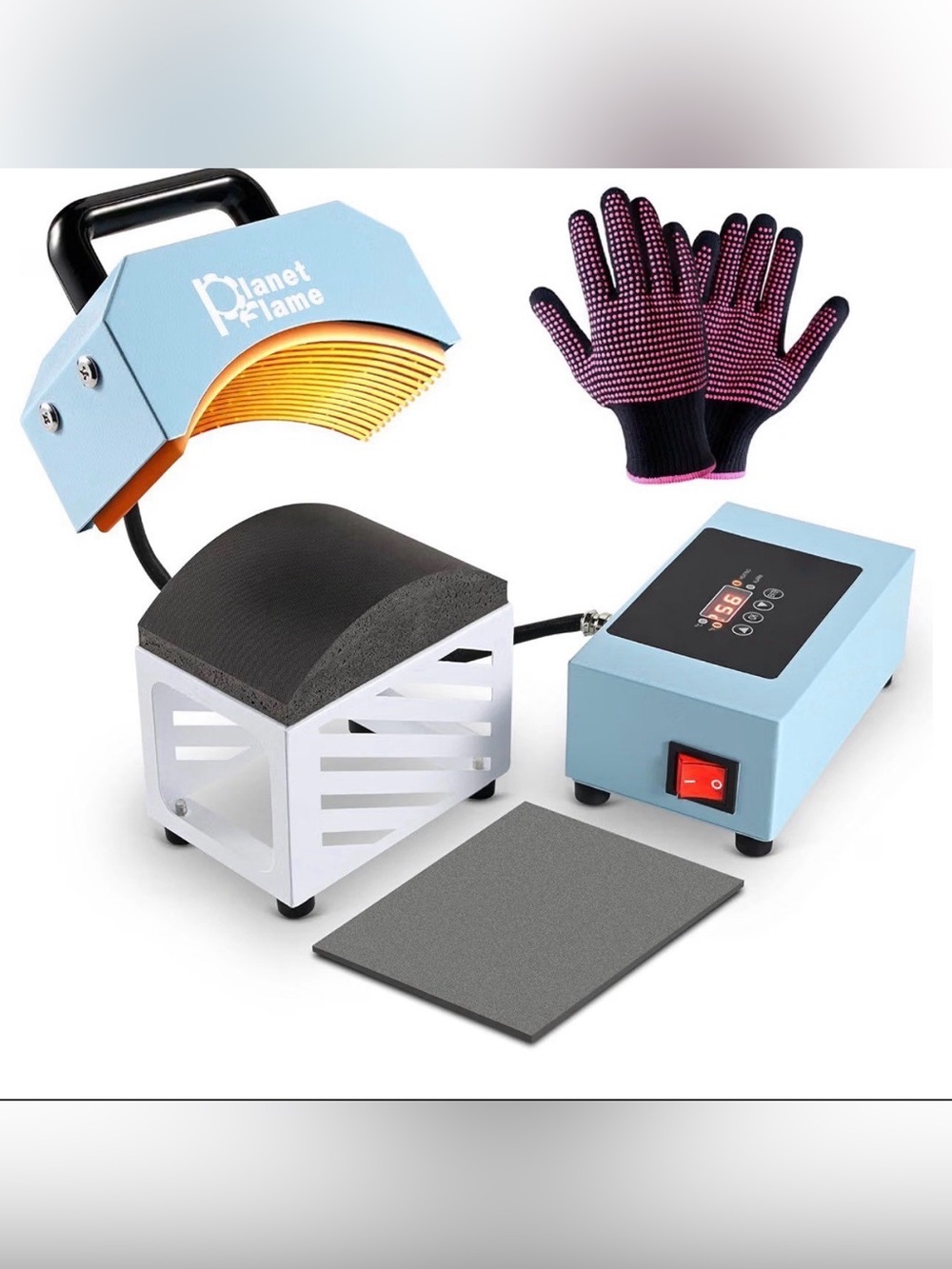 Hat Press, Mini Hat Press Heat Machine for Caps Hats with 5.4" * 3.1